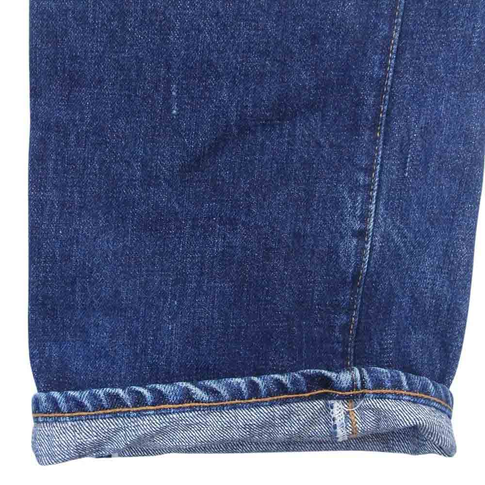 Levi's リーバイス 47501 0114 01年7月製 00s ボタン裏刻印555 バレンシア USA製 501XX 復刻 BIGE レザーパッチ デニム パンツ インディゴブルー系 33【中古】