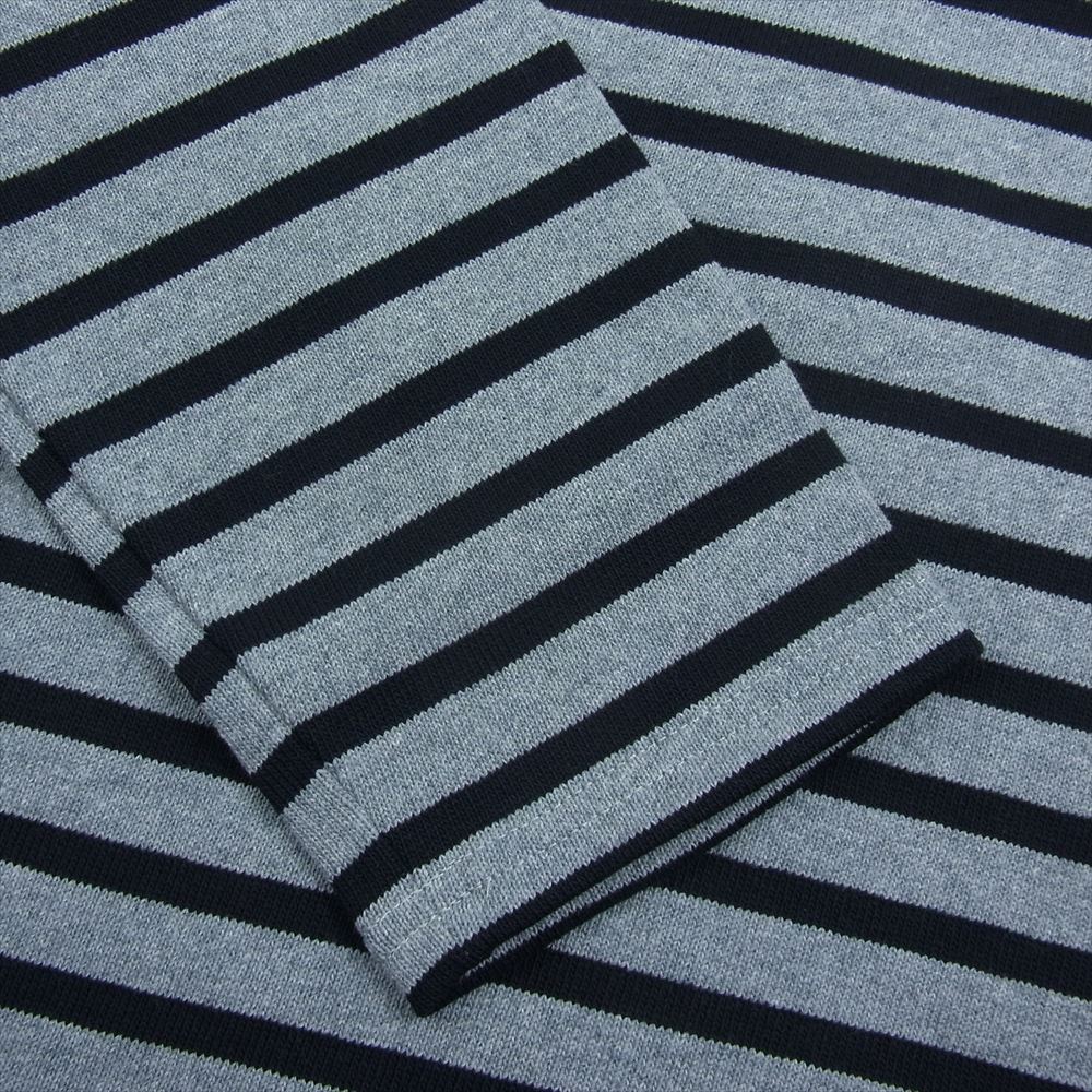 SAINT JAMES セントジェームス OUESSANT ウェッソン ボーダー Tシャツ ブラック系 グレー系 36【極上美品】【中古】