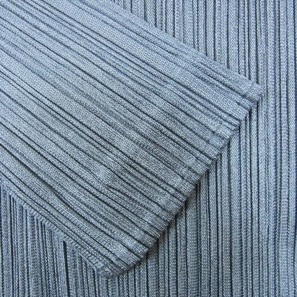 PLEATS PLEASE プリーツプリーズ イッセイミヤケ PP83-JK682 プリーツ加工 カットソー 長袖 グリーン系 3【美品】【中古】