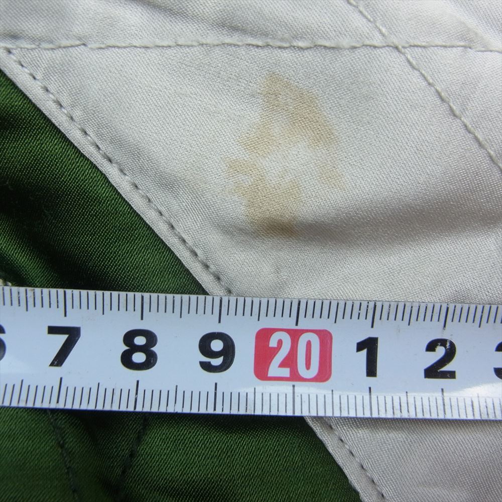 HYSTERIC GLAMOUR ヒステリックグラマー 2AB-6140 レディース ベロア × サテンキルト リバーシブル スカジャン ジャケット グリーン系 ブラック系 F【中古】