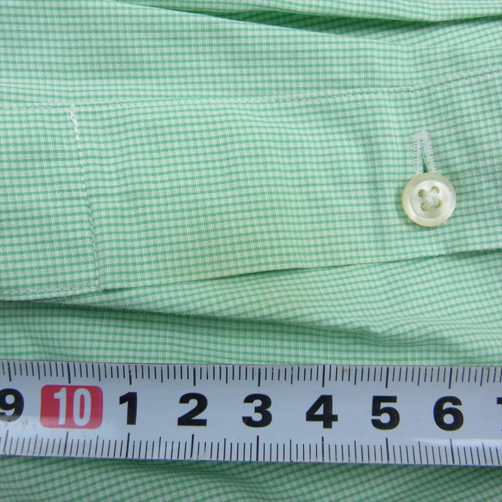 POLO RALPH LAUREN ポロ・ラルフローレン 90s ANDREW アンドリュー 長袖 チェック シャツ グリーン系 16.5【中古】