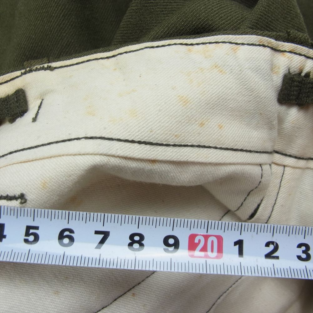 ユーエスアーミー 55-T-35650-35 50s M-51 ウール フィールド トラウザーズ パンツ カーキ系 S【中古】