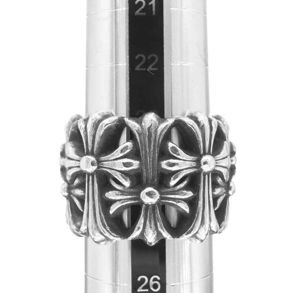 CHROME HEARTS クロムハーツ(原本無) CEMETERY セメタリークロス リング シルバー系 25号【中古】
