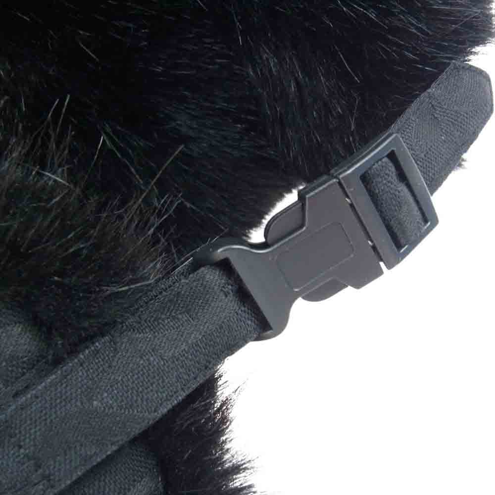 Supreme シュプリーム 17AW Fuck Jacquard Trooper Cap ファック ジャガード トルーパー ボンバーハット ロゴ フライトキャップ ブラック系 one size fits all【中古】