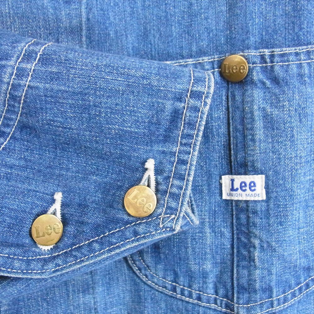 Lee リー LT0659 DUNGAREES ダンガリー デニム カバーオール ロコ ジャケット インディゴブルー系 M【中古】