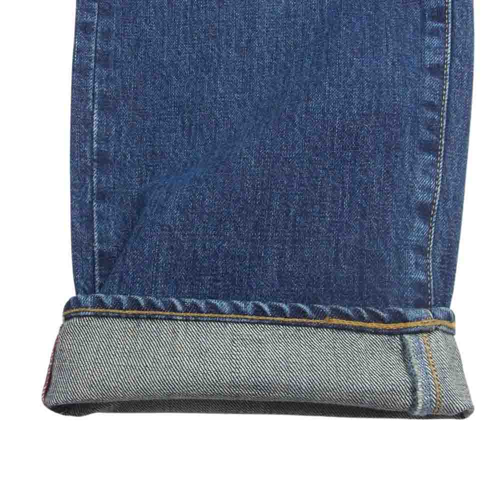 mastermind JAPAN マスターマインドジャパン × OVERTHESTRiPES オーバーザストライプス スカル ワッペン ストレート デニム パンツ インディゴブルー系 28【新古品】【未使用】【中古】