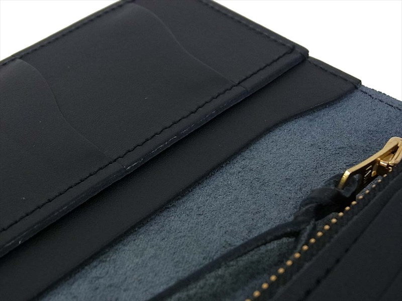 KAWATAKO カワタコ 革蛸 台形 ロングワレット サードタイプ 財布 財布 ブラック系 ブラック系【新古品】【未使用】【中古】