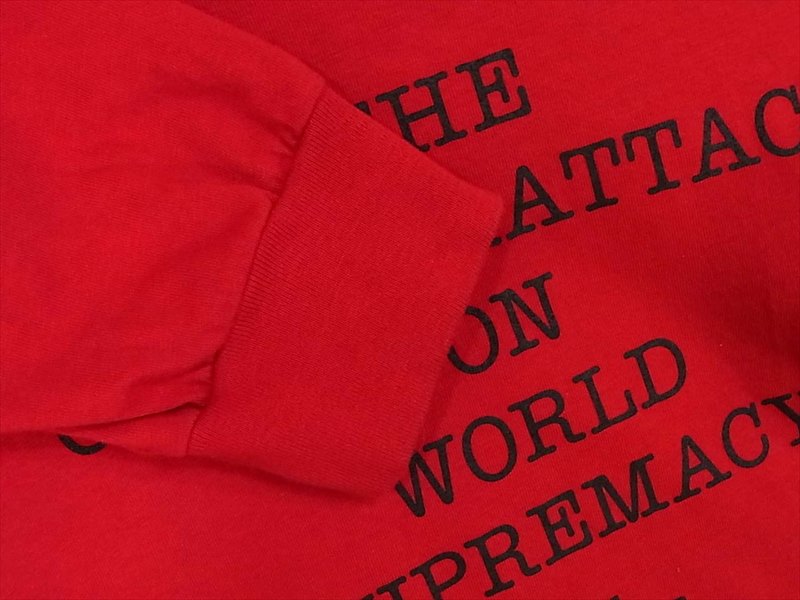 Supreme シュプリーム UNDER COVER アンダーカバー 18SS Public Enemy Counterattack L/S Tee カットソー レッド系 レッド系 S【中古】