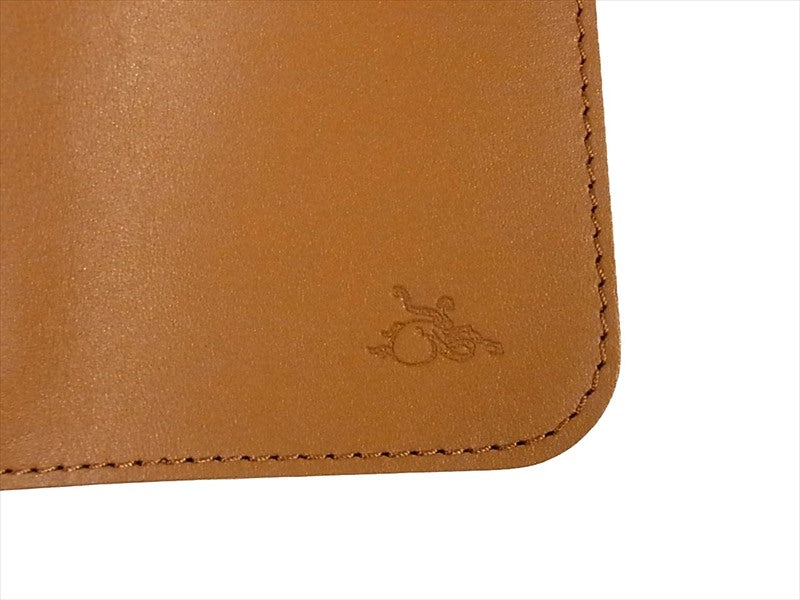 KAWATAKO カワタコ 革蛸 台形ミドルワレット レザー 二つ折り財布 ブラウン 茶色 財布 ブラウン系 ブラウン系【極上美品】【中古】
