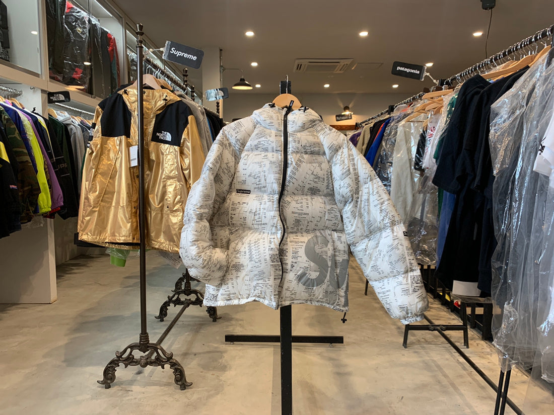 【SUPREME】アパレル界初!?レシート柄ダウンジャケット★