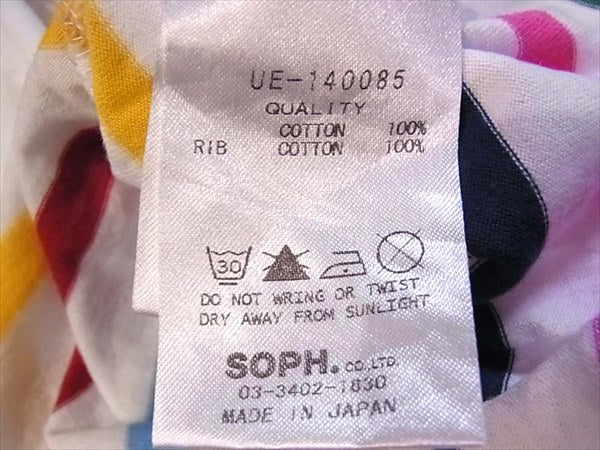 uniform experiment ユニフォームエクスペリメント whiteline UE-140085 マルチボーダー Tシャツ 白系 白系 4【中古】