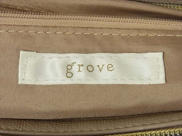 grove グローブ  レザー ショルダー バッグ レディース ショルダーバッグ ブラック系  ブラック系【中古】