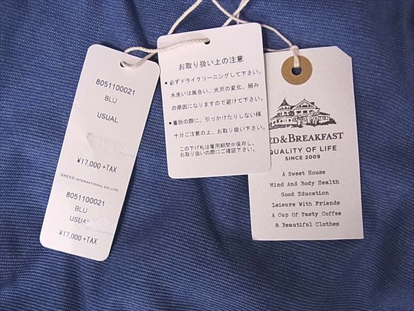 レディース カットソー 青系 青系 USUAL【新古品】【未使用】【中古】