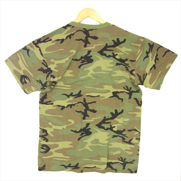 エフアールティー GOD BROS AMERICA CAMO T-SHIRT ゴッド ブロス アメリカ カモ 半袖 Tシャツ カーキ(オリーブグリーン)系 L【新古品】【未使用】【中古】