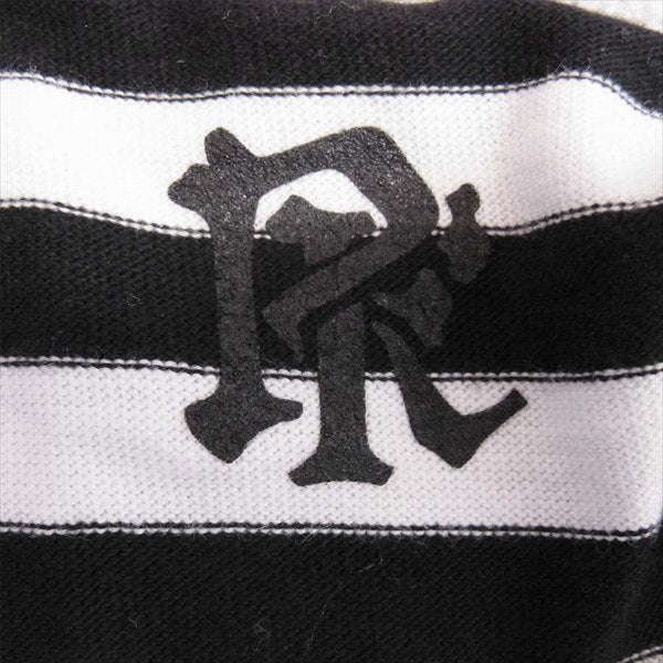 エフアールティー 半袖 プリント ボーダー Tシャツ 黒×白 黒×白 L【新古品】【未使用】【中古】