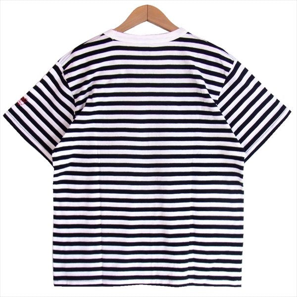 エフアールティー 半袖 プリント ボーダー Tシャツ 黒×白 黒×白 M【新古品】【未使用】【中古】
