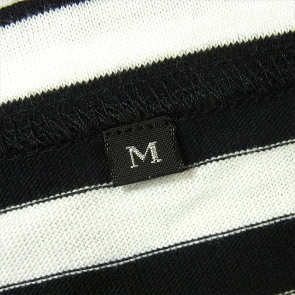 エフアールティー グラフィック プリント 半袖 Tシャツ 白 × 黒 ボーダー 白 × 黒 ボーダー M【新古品】【未使用】【中古】