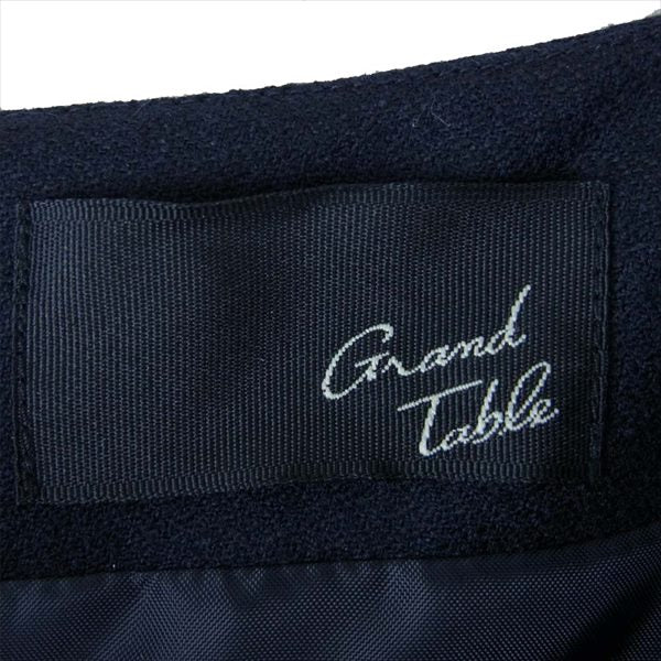 GRAND TABLE グランターブル ジップ クルーネック レディース ワンピース ダークネイビー系 ダークネイビー系【美品】【中古】