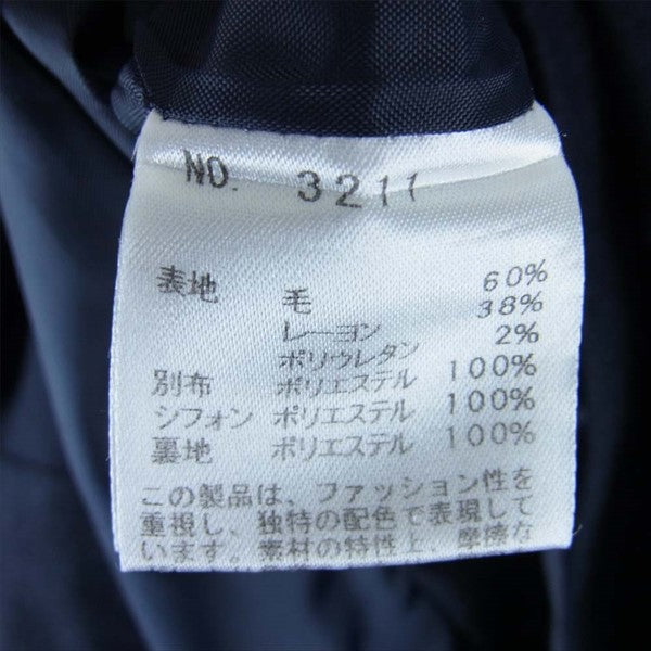 GRAND TABLE グランターブル ジップ クルーネック レディース ワンピース ダークネイビー系 ダークネイビー系【美品】【中古】