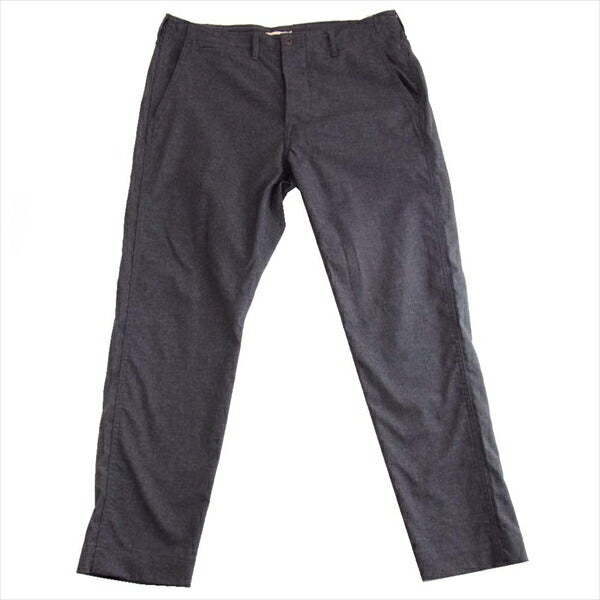 5ポケット メンズ 無地 ポリエステル 10分丈 パンツ チャコール系 36【中古】