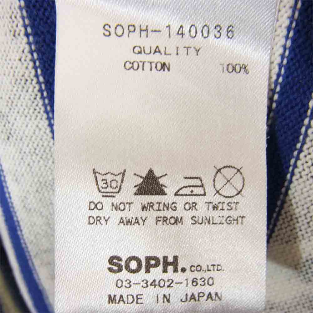 SOPHNET. ソフネット SOPH-140036 CAMOUFLAGE OVER PRINT PANEL BORDER CUT SEWN カモフラージュ カットソー ブラウン系 S【中古】