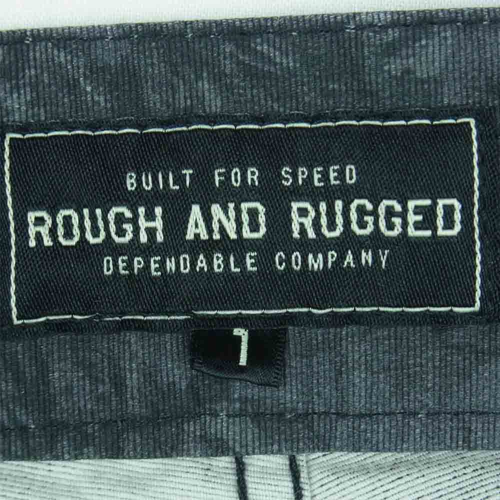 ROUGH and RUGGED ラフアンドラゲッド RR13-6-P02 FLOG FLOWER CAMO フラワー カモフラージュ ショート パンツ グレー系 S【新古品】【未使用】【中古】