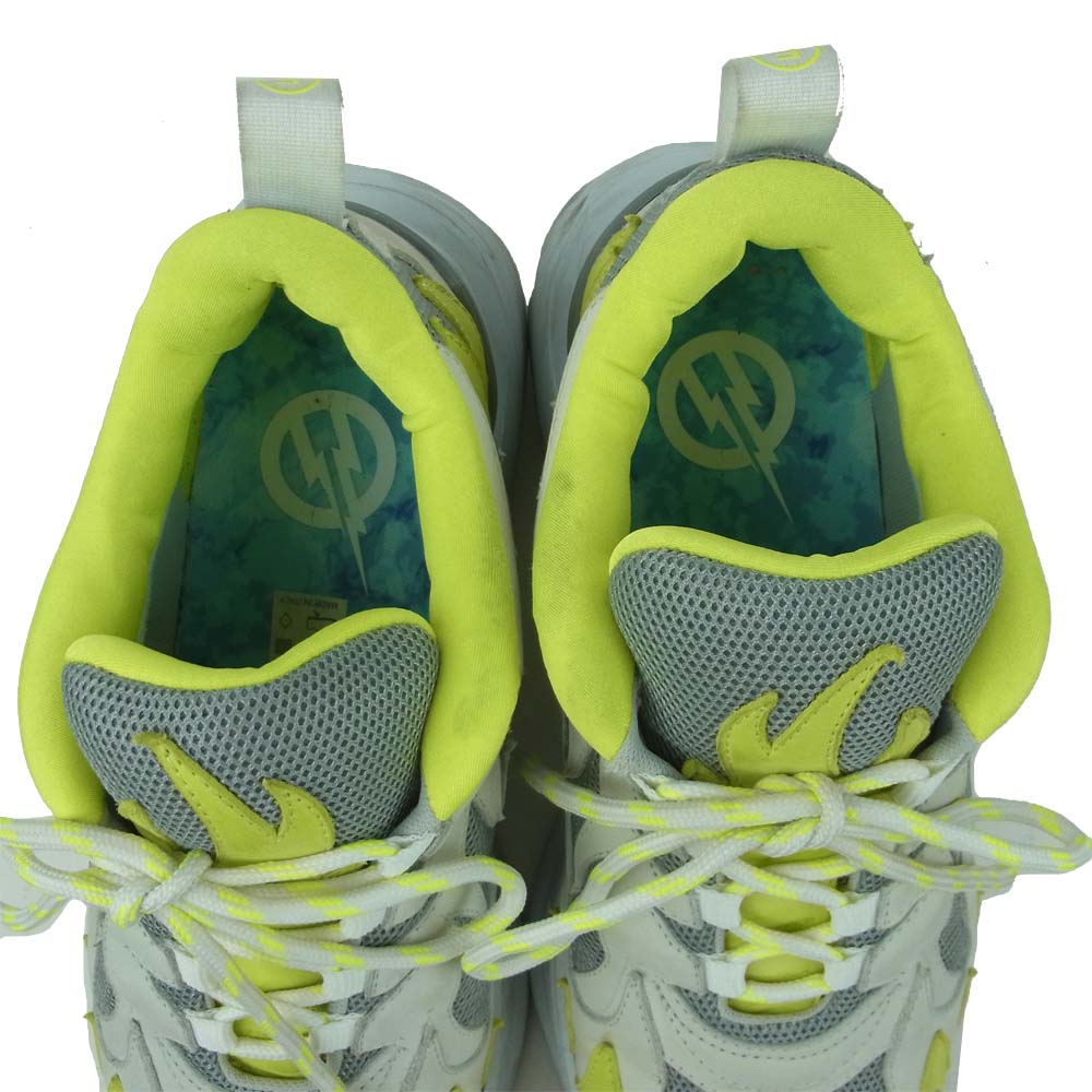 フォーミースタジオ THUNDER サンダーパターン スニーカー グレー系 イエロー系 42【中古】