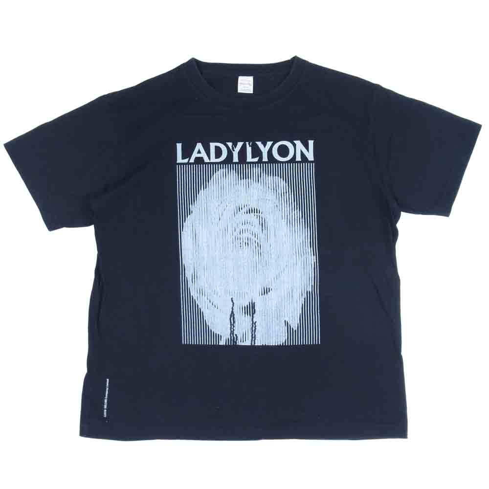 DELUXE デラックス 19SS LADYLYON TEE プリント クルーネック 半袖 Tシャツ ブラック系 L【中古】