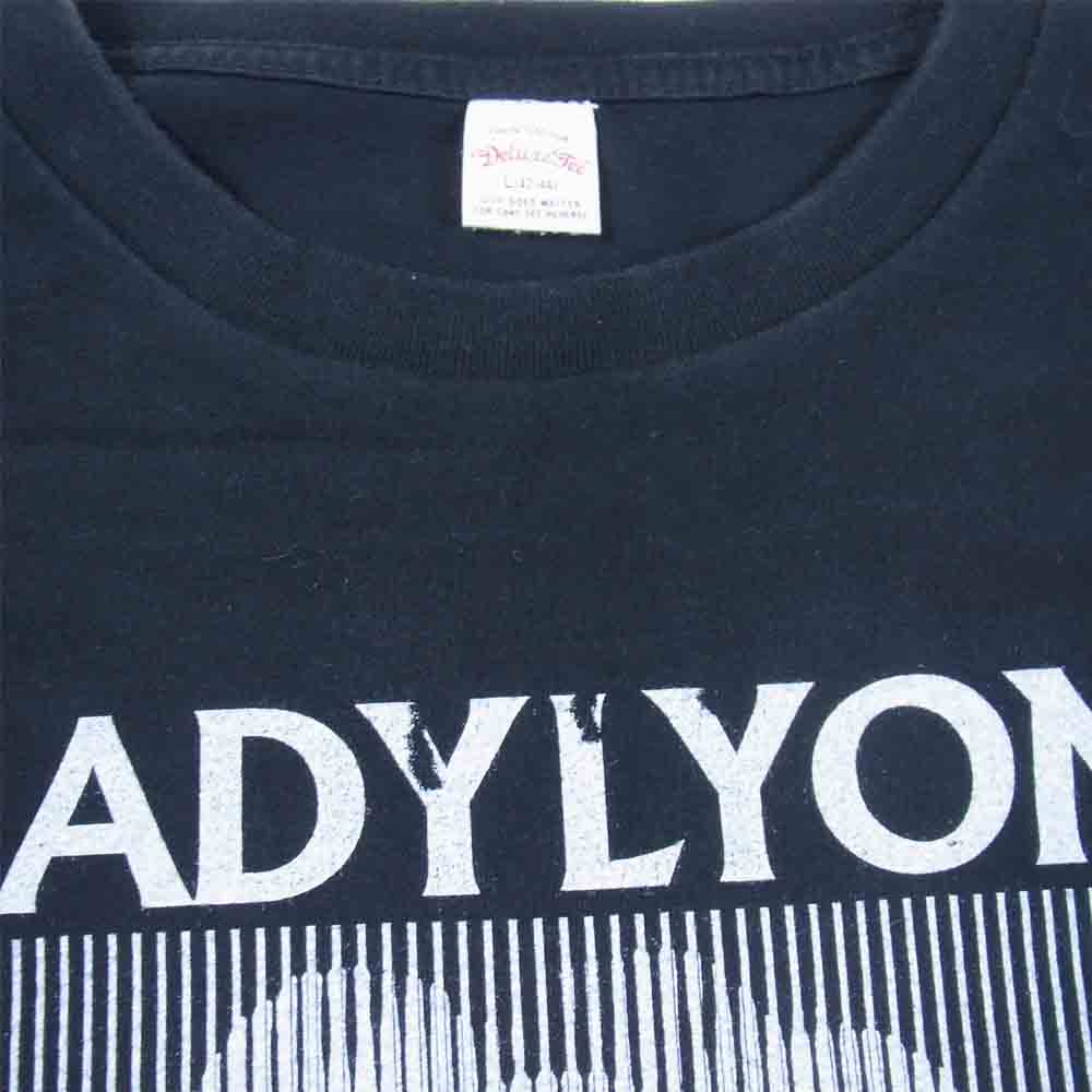 DELUXE デラックス 19SS LADYLYON TEE プリント クルーネック 半袖 Tシャツ ブラック系 L【中古】