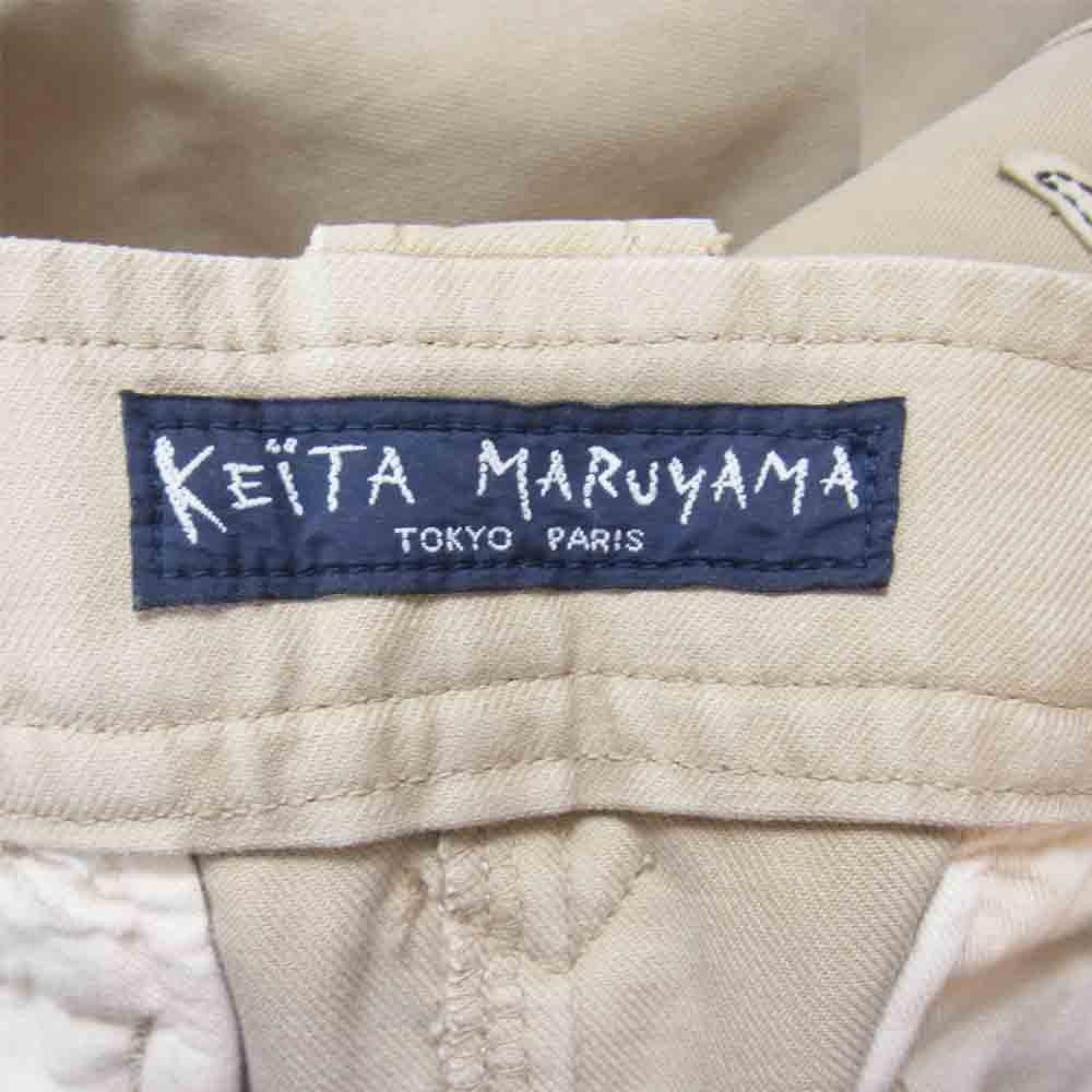 KEITA MARUYAMA ケイタマルヤマ JC601-77422JG ゼブラ レザーパッチ チノ スカート ベージュ系【中古】