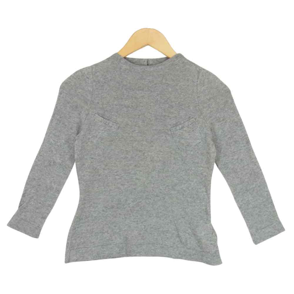 VISVIM ビズビム 316405012001 カシミヤ混 ポケット付き カットソー グレー系 1【中古】