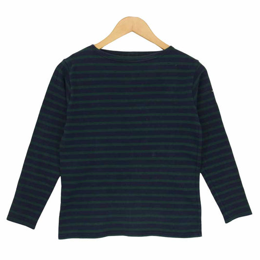 SAINT JAMES セントジェームス OUESSANT ウエッソン 長袖Tシャツ ボーダー 紺緑 ネイビー系 サイズ表記無【中古】