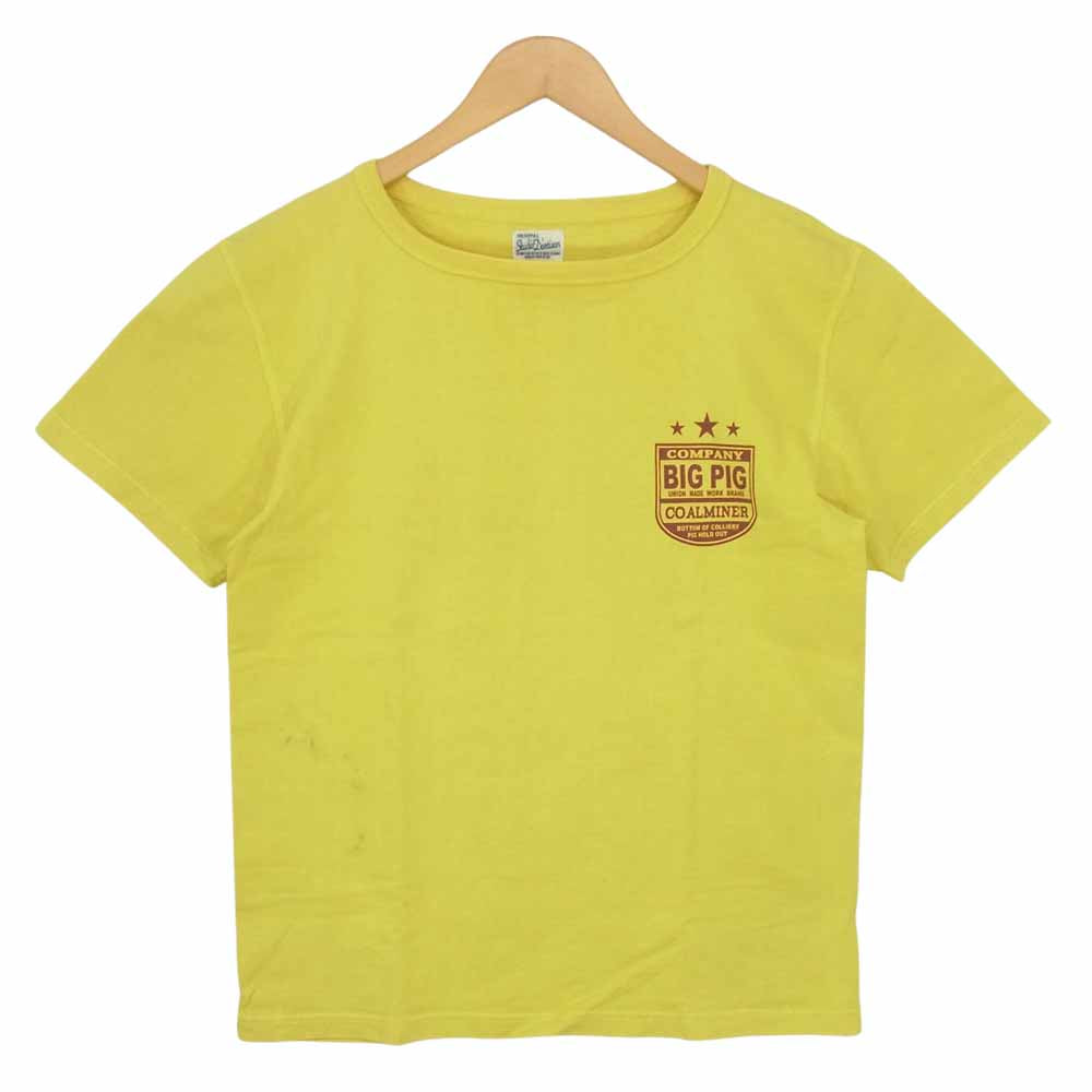 STUDIO D’ARTISAN ステュディオダルチザン プリント Tシャツ マスタード イエロー系 S【中古】