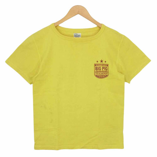 STUDIO D’ARTISAN ステュディオダルチザン プリント Tシャツ マスタード イエロー系 S【中古】