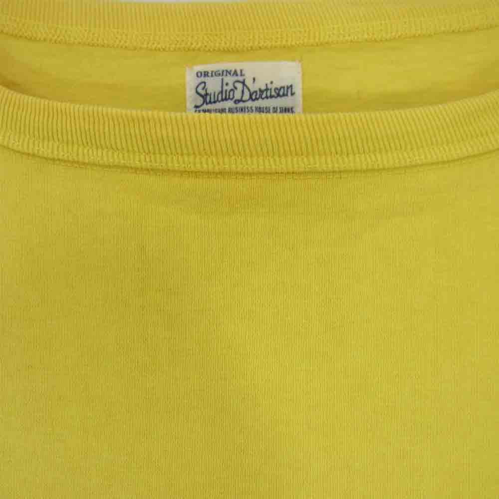 STUDIO D’ARTISAN ステュディオダルチザン プリント Tシャツ マスタード イエロー系 S【中古】