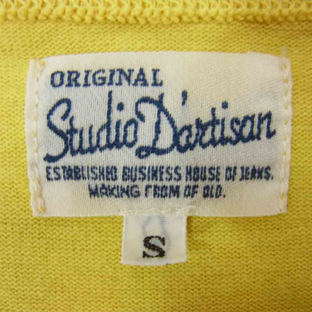 STUDIO D’ARTISAN ステュディオダルチザン プリント Tシャツ マスタード イエロー系 S【中古】