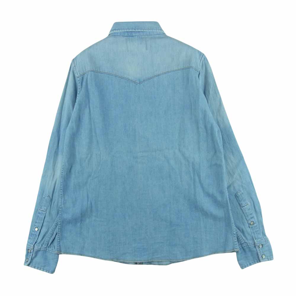 BLUE BLUE ブルーブルー デニム ウエスタン 長袖 シャツ コットン 日本製 インディゴブルー系 2【中古】