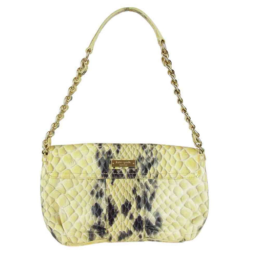 Kate Spade ケイトスペード チェーン ショルダーバッグ イエロー系【中古】