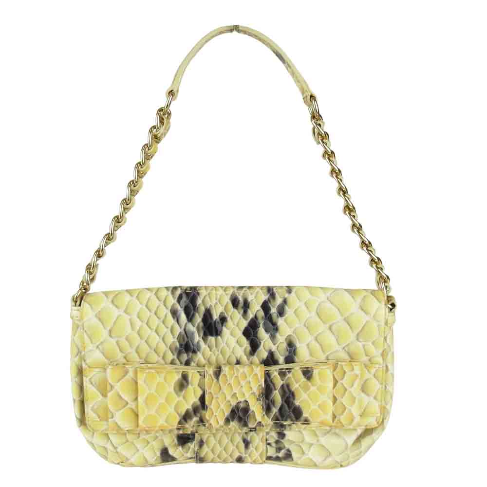 Kate Spade ケイトスペード チェーン ショルダーバッグ イエロー系【中古】