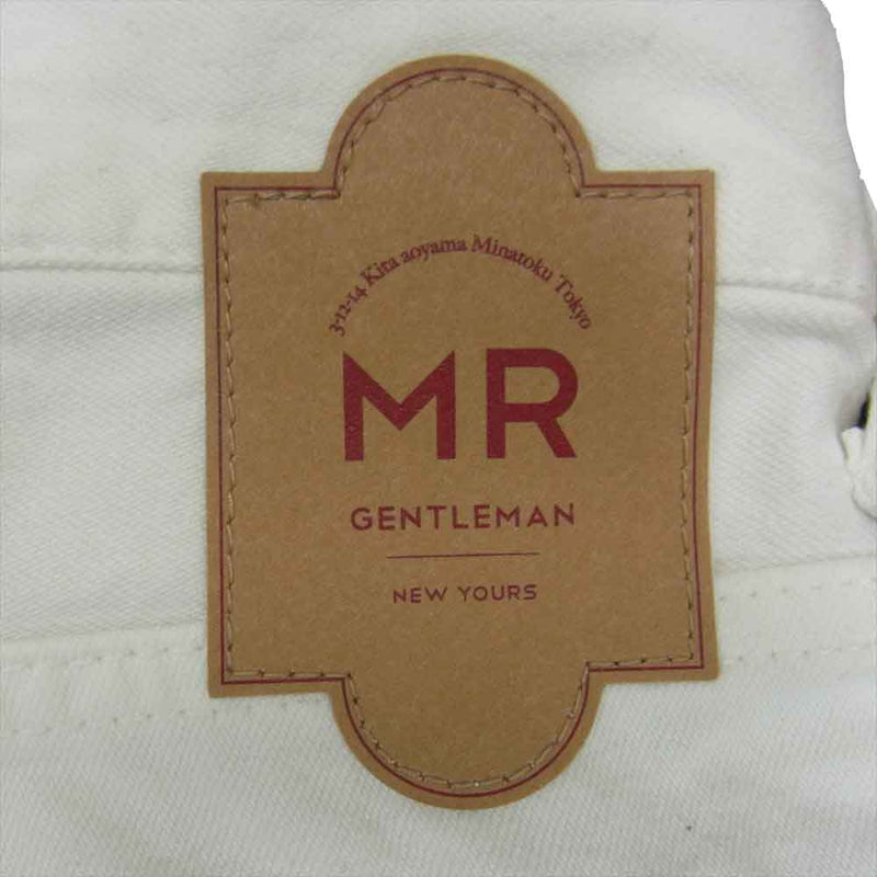 Mr.GENTLEMAN ミスタージェントルマン MG15F-DE02 CRUSH DENIM PANTS ダメージ加工 クラッシュ デニム パンツ ホワイト系 36【中古】