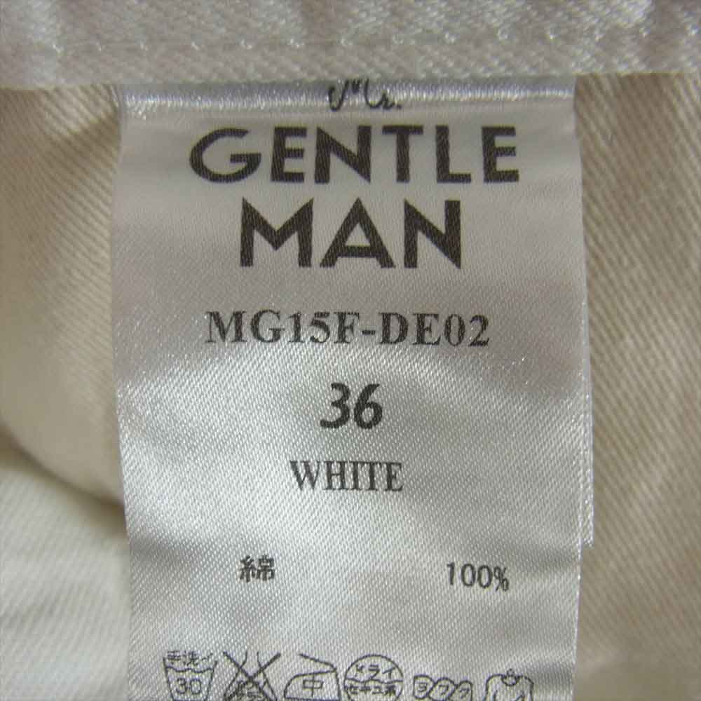 Mr.GENTLEMAN ミスタージェントルマン MG15F-DE02 CRUSH DENIM PANTS ダメージ加工 クラッシュ デニム パンツ ホワイト系 36【中古】