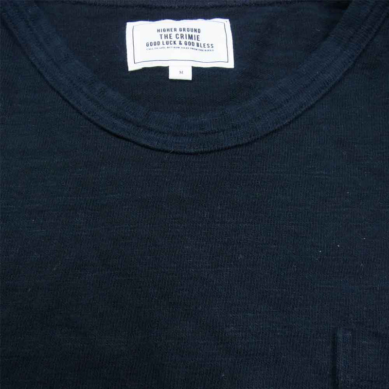 CRIMIE クライミー アイアンプレート ポケット Tシャツ 半袖 日本製 コットン ブラック系 M【中古】