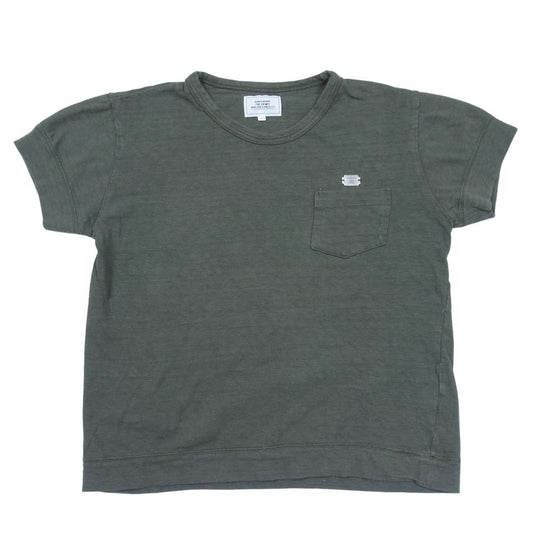 CRIMIE クライミー アイアンプレート ポケット Tシャツ オリーブ系 M【中古】