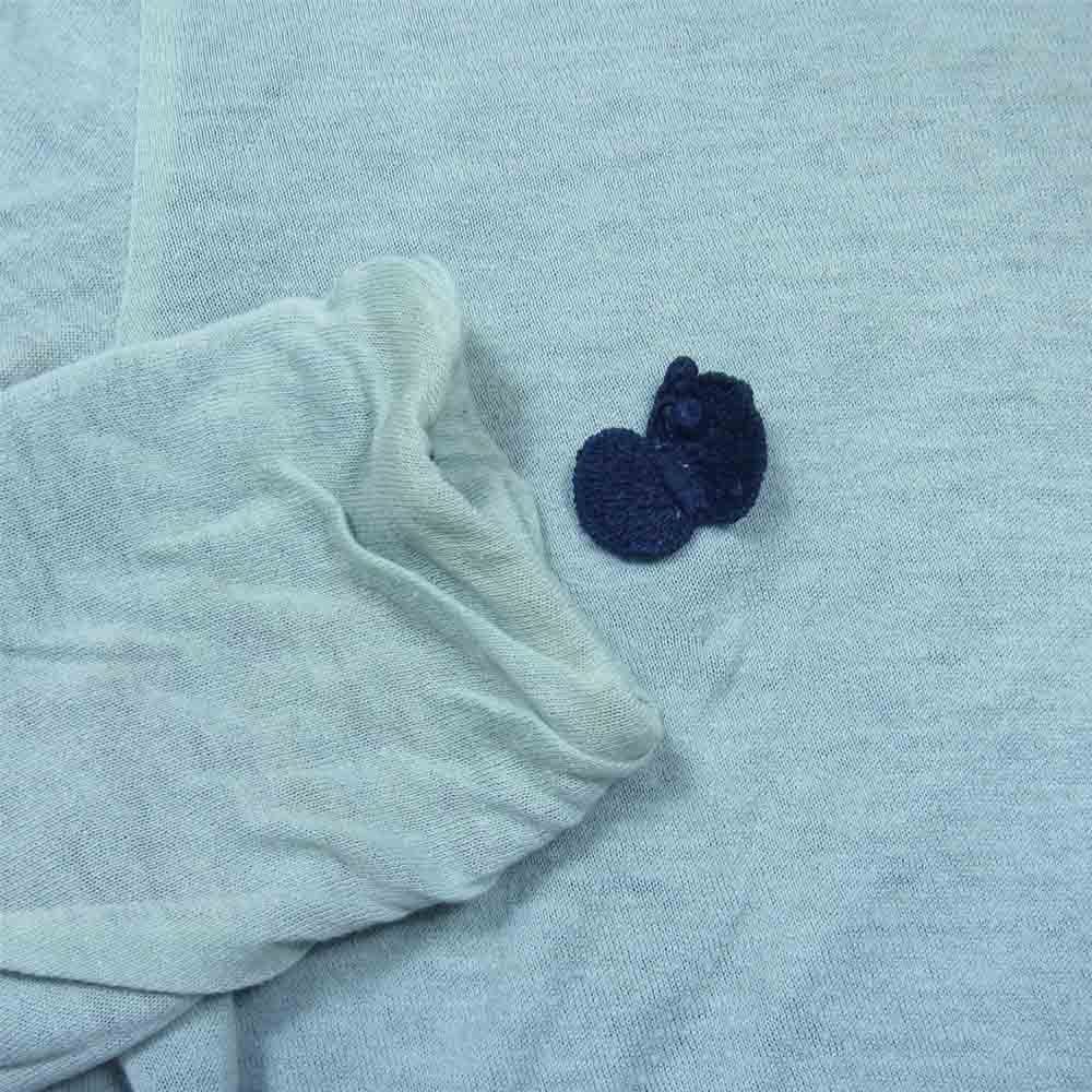 mina perhonen ミナペルホネン js8450 perhonen ちょうちょ リバーシブル 長袖 カットソー 緑×黒系 表記無し【中古】