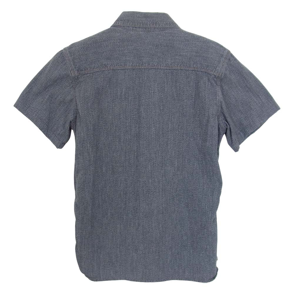 THE FLAT HEAD ザフラットヘッド チンスト付き ワーク シャツ グレー系 サイズ表記無【中古】