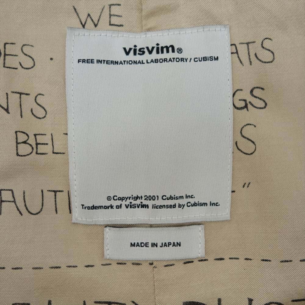 VISVIM ビズビム 16SS 0116105013014 HERGE COAT DMGD CHINO LT GREEN FIL EXCLUSIVE ダメージ チノ コート ライトグリーン系 １【中古】