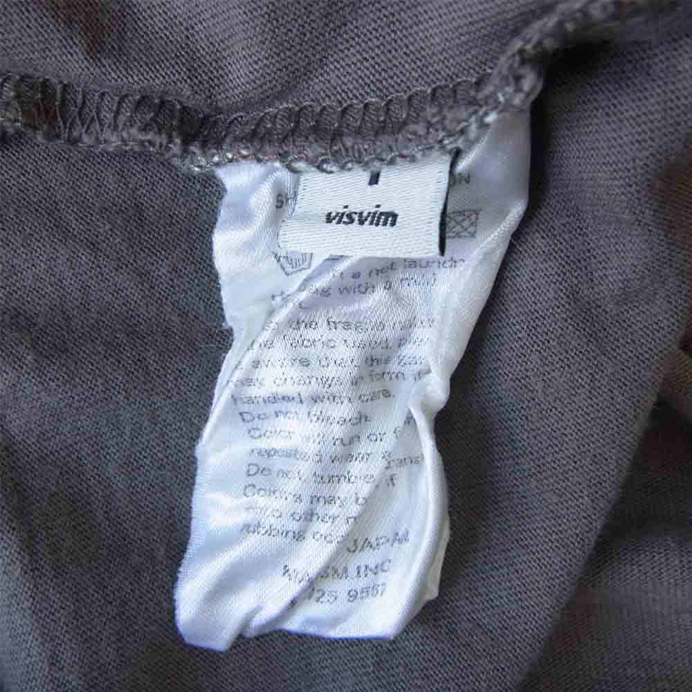 VISVIM ビズビム 14SS 0114105010004 D.SCOOP CREW S/S Tシャツ 半袖 グレー系 1【中古】
