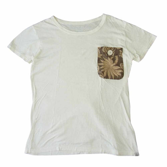 VISVIM ビズビム 0115105010039 FLAP POCKET TEE S/S PINEAPPLE フラップ ポケット Tシャツ 半袖 ホワイト系 1【中古】