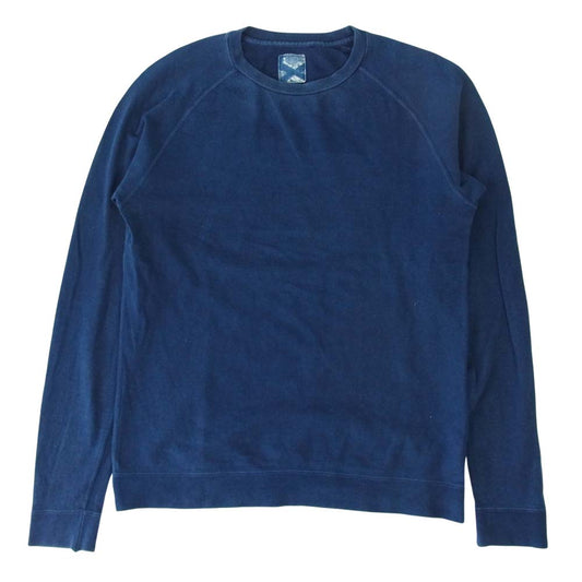 VISVIM ビズビム 0212905010011 ICT INDIGO CREW L/S ライト オンス スウェット 長袖 ネイビー系 1【中古】