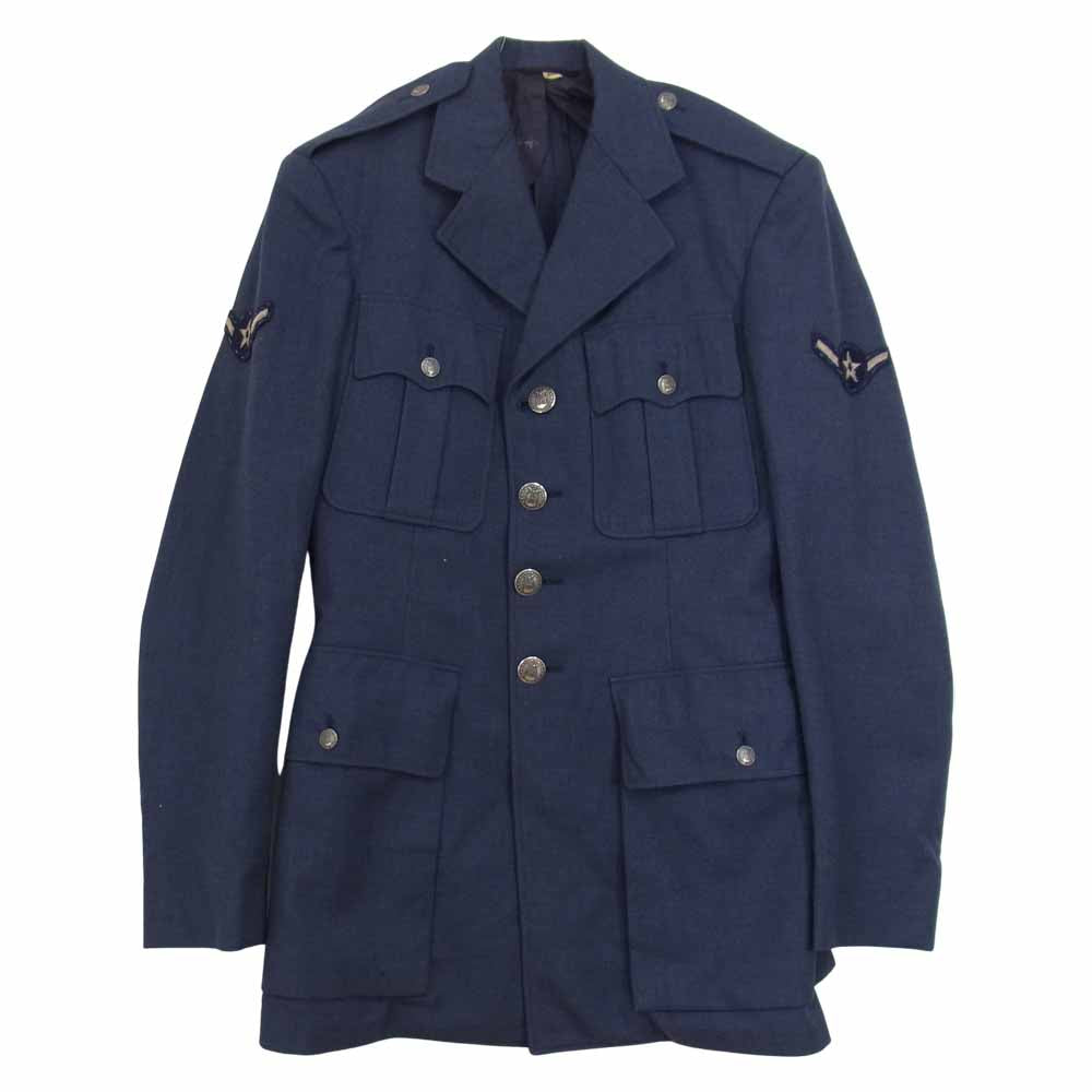 アメリカ軍 AIR FORCE オフィサー ジャケット ネイビー系 36L【中古】